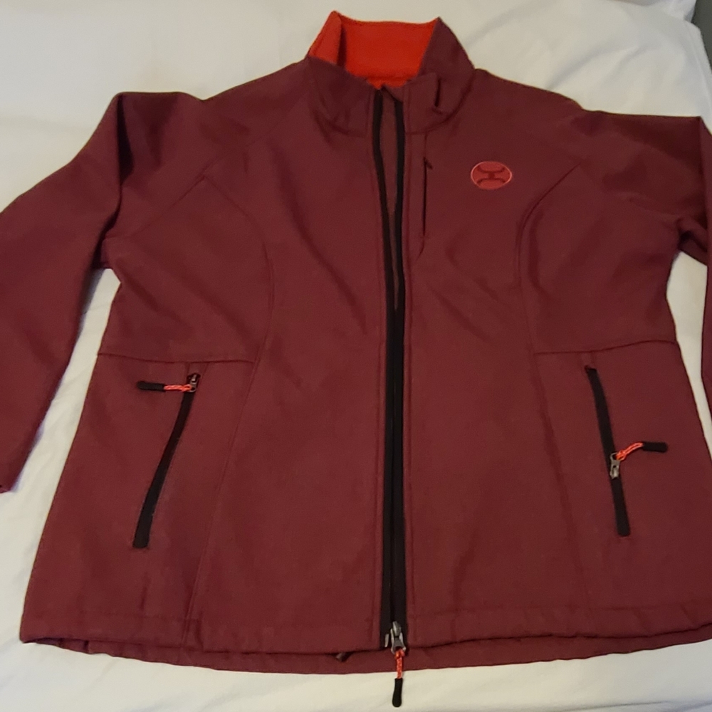 Hooey Women's Soft Shell Maroon Jacket Size XL